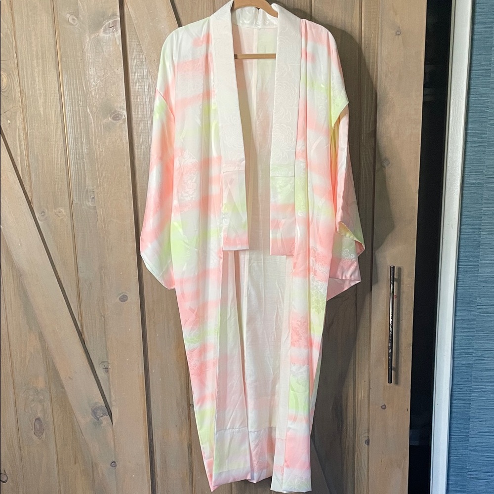 Source Unknown Pastel Kimono Robe